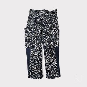 Athleta leggings womens size XXS 0 black white